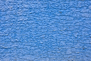 blue paint abstract vintage background, wooden old peeling surface