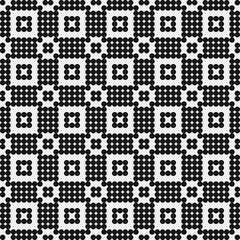 Fototapeta premium Abstract Cross Pattern Dots Logo generative computational art illustration