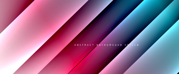 Fluid gradients with dynamic diagonal lines abstract background. Bright colors with dynamic light and shadow effects. Vector wallpaper or poster