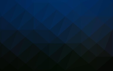 Obraz premium Dark BLUE vector low poly layout.