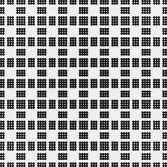 Fototapeta premium Abstract Cross Pattern Dots Logo generative computational art illustration