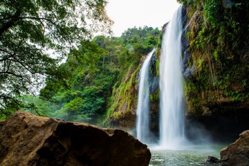 Naklejka na ściany i meble Sodong Waterfall Ciletuh Sukabumi Indonesia