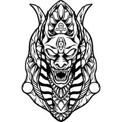 Anubis Egyptian Illustration