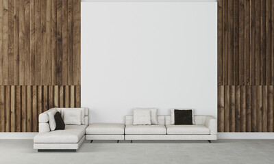 modern interior with sofa