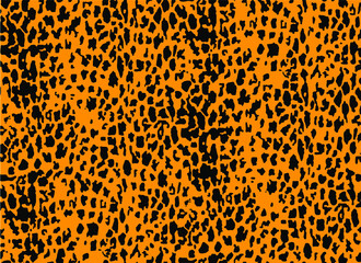 Seamless leopard pattern, animal print.
