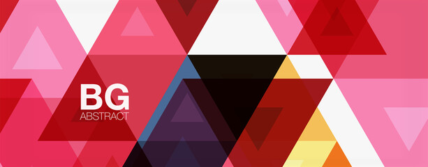 Mosaic triangle pattern abstract background for cover, banner, flyer and poster and other template