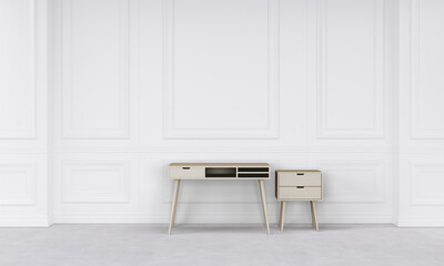 modern interior with office desk