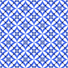 Azulejos portuguese traditional ornamental tile