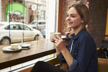 Coffee in restaurant leisure showcase morning lifestyle
