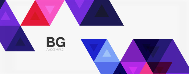 Mosaic triangle pattern abstract background for cover, banner, flyer and poster and other template
