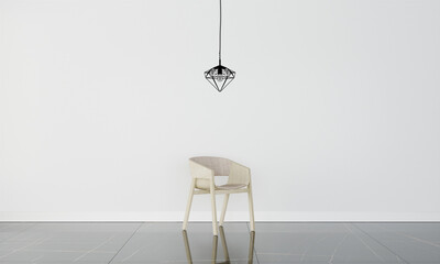 Polygon lamp in office interior