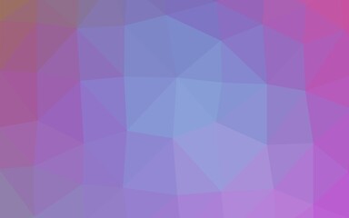 Obraz premium Light Pink, Blue vector polygon abstract layout.