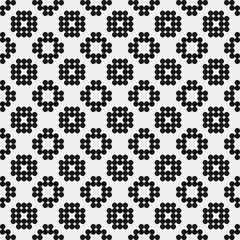 Abstract Cross Pattern Dots Logo generative computational art illustration