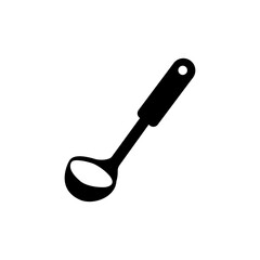 Ladle Icon, Ladle Spoon Vector Art Illustration, design trendy
