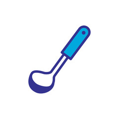 Ladle Icon, Ladle Spoon Vector Art Illustration, design trendy