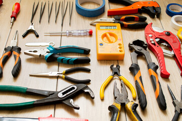 Photo of the tool on a wooden background