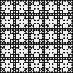 Fototapeta premium Abstract Cross Pattern Dots Logo generative computational art illustration