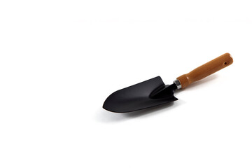 Shovel gardening on white background