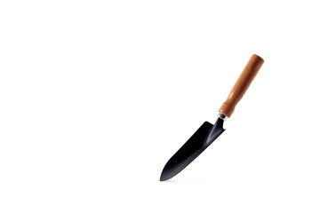 Shovel gardening on white background