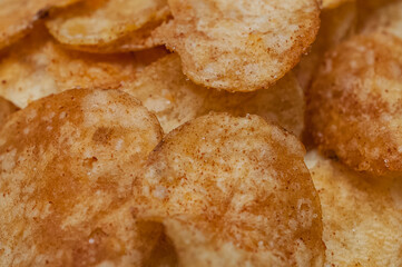 Potato chips pile