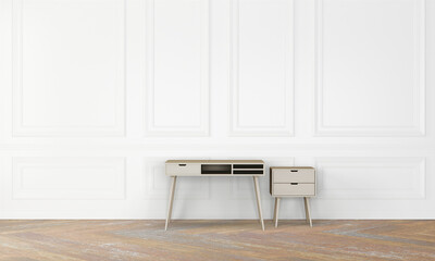 modern interior with office desk