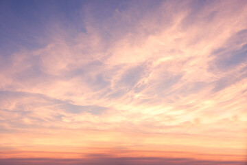 sunset with clouds