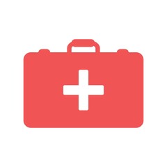 First Aid Kit Icon Color Design Vector Template Illustration
