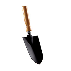 Shovel gardening on white background