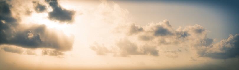 sun with clouds at sunsut