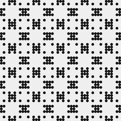 Naklejka na ściany i meble Abstract Cross Pattern Dots Logo generative computational art illustration