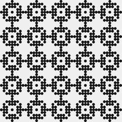 Abstract Cross Pattern Dots Logo generative computational art illustration