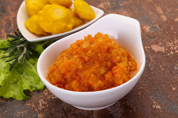 Zucchini squash caviar