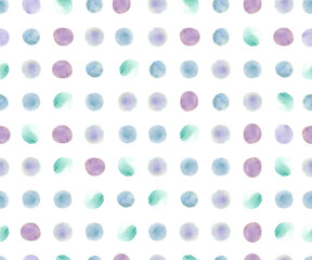 Pink Watercolor Ball Ornament. Seamless Graphic 