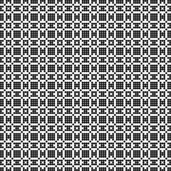 Fototapeta premium Abstract Cross Pattern Dots Logo generative computational art illustration