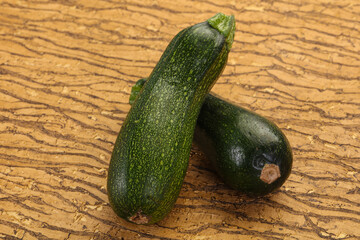Raw ripe zucchini
