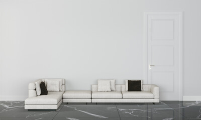 modern interior with sofa