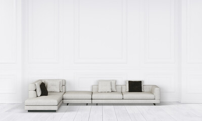 modern interior with sofa