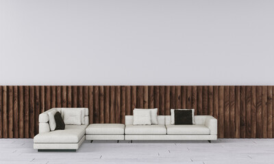 modern interior with sofa