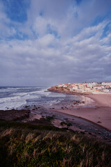 Praia das Macas. The Apple Beach. Atlantic shore of Portugal.