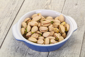 Pistachio nuts heap