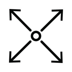 Scale Related Vector Line Icons like Increase, Decrease, Resize and more. Editable Stroke.eps 10