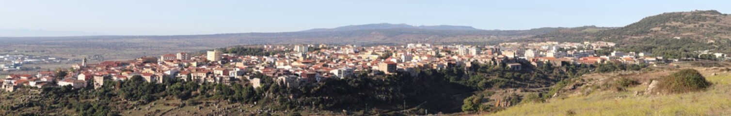 Fototapeta na wymiar Panorama of Macomer, Sardinia, Italy