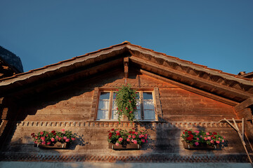 Travel and architecture. Traditional old house in Europe.