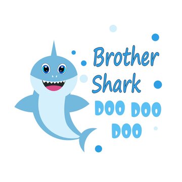 cute baby shark vector illustration
