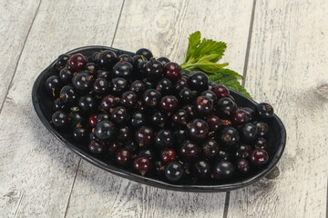 Fresh ripe sweet black currant