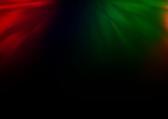 Dark Multicolor, Rainbow vector bokeh template.