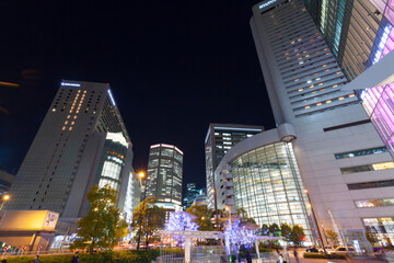 大阪駅前夜景