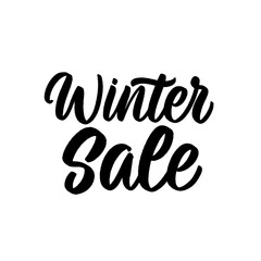 Hand lettered quote. The inscription: winter sale.Perfect design for greeting cards, posters, T-shirts, banners, print invitations.