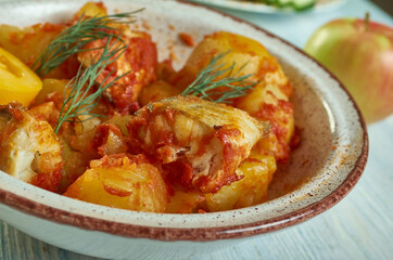 Italian  Baccala con patate