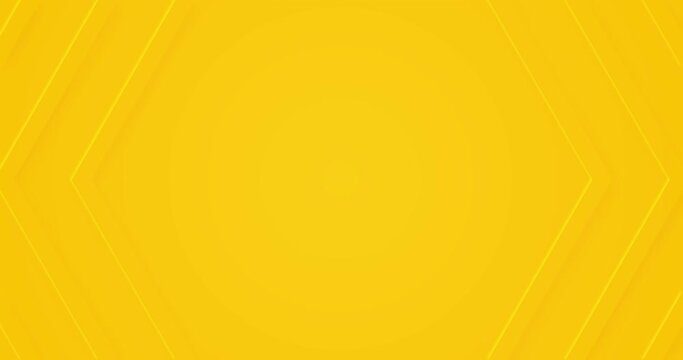 3d light sunny yellow gradient seamless looped text frame. Hexagon shaped minimal animated. Borders for presentation, event background, party backdrop. Halloween sale. Blank live wallpaper with arrows